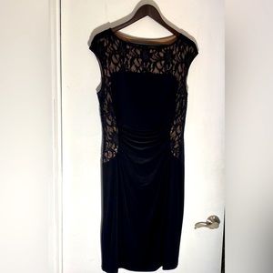 Lauren Ralph Lauren black cocktail dress size 14